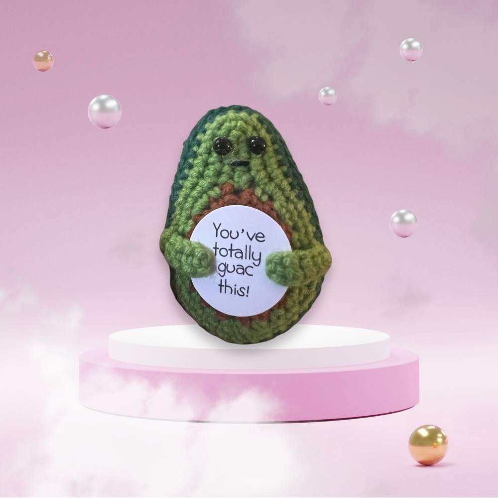 🥑 Crocheted emotional support avocado 🥑